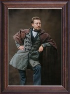 Obraz Aleksander Walerian Jabłonowski portret w drewnianej ramie ze szkłem