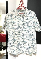 H Koszula hawajska Warehouse szkice wysp tropikalnych bawełna duża 2XL