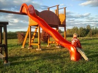 zjeżdżalnia poliestrowa 450 falowana cert bezpieczeństwa duża laminat