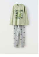 ZARA PIŻAMA Z DINOZAUREM DLA CHŁOPCA 140