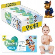 CHUSTECZKI NAWILŻANE WILGOTNE DLA DZIECI HARMONIE AQUA 9x