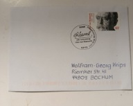 Koperta z obiegu. Kasownik Bonn. 05088