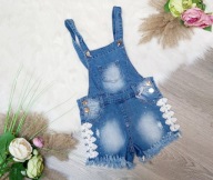 Ogrodniczki dziewczęca krótkie 116