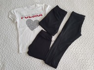 Cool Club komplet na W-F koszulka, legginsy 2szt spodenki roz 134