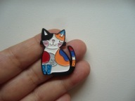 PIN PRZYPINKA BROSZKA KOT KOTEK