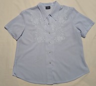 bluzka damska 48/50 ADAM COLLECTION elegancka z krotkim rękawkiem