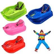 SANKI PLASTIKOWE DLA DZIECI ŚLIZG MINI DLA BOBASA MAŁE Z PASAMI LEKKIE