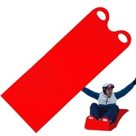 Zawijane elastyczne sanki śnieżne z uchwytem (czerwone)