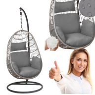 WODOODPORNA PODUSZKA NA HUŚTAWKĘ OGRODOWĄ FOTEL KOKON WISZĄCY ZAGŁÓWEK