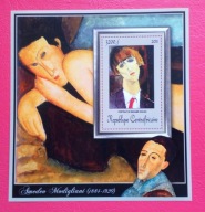 REP.ŚRODKOWOAFR. 2011 Modigliani malarstwo akt czyste**