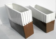 Doniczka podłużna imitacja klawiatury pianina