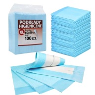 PODKŁADY JEDNORAZOWE HIGIENICZNE 100SZT 60X90 MOCNE CHŁONNE