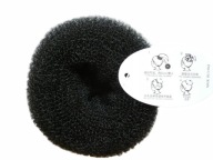 Wypełniacz do koka donut duży czarny 10 cm - 2 szt.