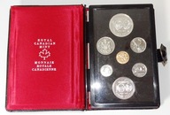 Kanada 1974 r menniczy zestaw rocznikowy monet 1 Dollar srebro pr 500