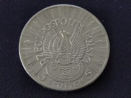 Moneta 5 złotych Piłsudski 1934 orzeł Strzelecki, super stan, srebro (148)