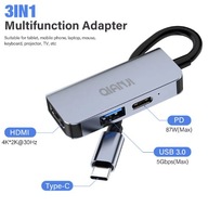 Adapter USB-C na USB 3.0 hdmi hub 3w1