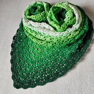 Chusta ręcznie robiona na szydełku,bawełna, szer. 170cm x wys. 80cm, K1