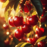 Panel na torbę, poduchę ogrodową 45x45cm, oxford wodoodporny, czereśnia