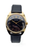 ZŁOCONY MĘSKI NARĘCZNY ZEGAREK WOSTOK LATA 60-TE - IDEAŁ