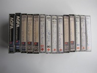 AGFA TAŚMA MAGNETOFONOWA KASETOWA ZESTAW 14 SZT NAGRANE MIX