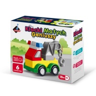 127842 KLOCKI MAŁYCH GENIUSZY AUTKO DŹWIG 6 EL ASKATO