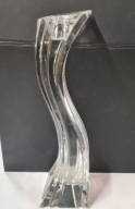Świecznik kryształowy „Twist” – Bohemia (Crystal), ok. 26 cm