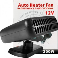 GRZEJNIK SAMOCHODOWY FARELKA NAGRZEWNICA DMUCHAWA NA SZYBE DO AUTA 12V 200W