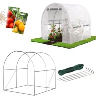 TUNEL FOLIOWY OGRODOWY SZKLARNIA STELAŻ OCYNK 2x2x2m WIELOSEZONOWA