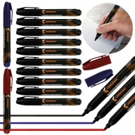 Marker Permanentny 12szt Pisak Czarny Niezmywalny Wodoodporny Zestaw Mix