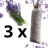 3x Naturalne Odświeżacze LAWENDA HANDMADE do samocho do szafy naturalny eko