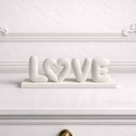 Bały napis love ozdoba dekoracja serce do salonu