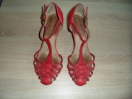 BATA SKÓRKOWE SANDAŁY A KOTURNIE 40/26CM