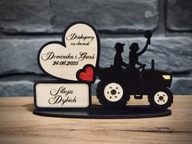 PODZIĘKOWANIE WINIETKA STOJĄCE 2w1 dla gości weselnych drewniane ślub