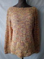 Sweter pastelowy, supełkowy - M/L