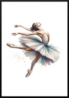 A2 59,4x42 PLAKAT OBRAZ BALETNICA TANCERKA TANIEC BALET SZKOŁA TAŃCA, NR 4
