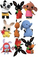 Zestaw paneli Króliczek 25-27cm 9szt welwet na kształtki do uszycia