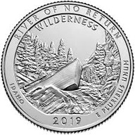 USA 2019r. 25 centów Park River Of No Return Wilderness