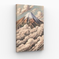 Obraz na Płótnie 30x40cm Japonia Góra Fuji Architektura Salon Loft Styl