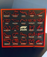 Kalendarz F1 sezon 2026 Kalendarz dla fanów F1 3D 25x22cm + podstawki