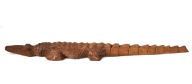 Krokodyl z drewna figurka
