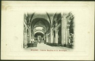 Milano Interno Basilica di S Ambrogio Raineri 1900