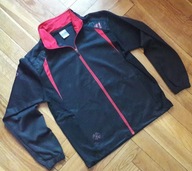 Czarna rozpinana Bluza adidas M czerwone wstawki