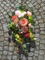 Stroik na cmentarz -kwiaty na grób- kompozycja -wiązanka- stroiki