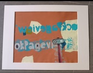 „orange_ET” – obraz akrylowy na papierze | Piotr Smogór | unikat | WOŚP