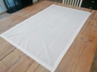 BAWEŁNIANY HAFTOWANY OBRUSIK SERWETA KWIATY 82 x 127 nr.10