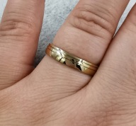 70894 Pierścionek złota stal chirurgiczna średnica 20 mm nacinana obrączka