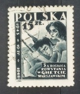 Fi 454 kasowany c.katal.20zł 1948r Polska PRL