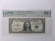 Banknot USA 1 dolar 1935A blok BD PMG 64 EPQ