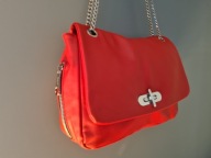 Czerwona WŁOSKA torebka skórzana CARPISA