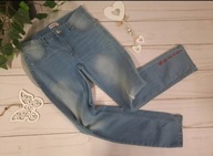 Youngstyle świetne spodnie jeansy przecierane 146cm 11lat